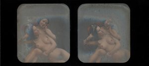 [Vue stéréographique de deux femmes nues]