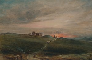 Stonehenge au coucher du soleil, 1836 - Unbekannt