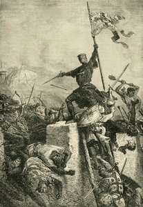 Prise de Constantinople par Baudouin, comte de Flandre, 1204, vers 1890 - Unbekannt