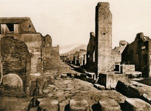 Strada Stabiana, Pompéi, Italie, c1900s - Unbekannt