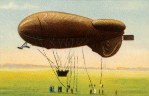 Ballon de barrage profilé avec panier, 1918, 1932 - Unbekannt