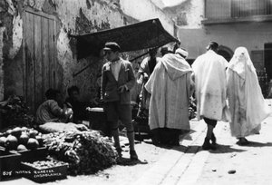 Scène de rue, Casablanca, Maroc, vers 1920s-1930s - Unbekannt