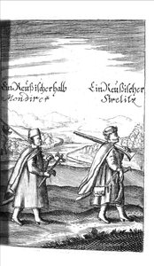 Streltsy de Georg Adam Schleissing Derer beyden Czaaren in Reussland Iwan und Peter Alexewiz, 1693