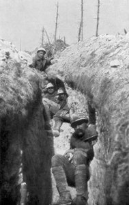 Porteurs de brancards dans une tranchée, sud de Cornillet, Première Guerre mondiale, 20 mai 1917 - Unbekannt