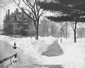 Avenue Summit en hiver, St Paul, Minnesota, USA, vers 1900 - Unbekannt