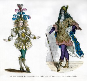 Costume de théâtre du Roi Soleil, et Roi Louis XIV de France, 1882-1884 - Unbekannt