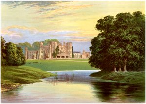 Château de Sundorne, près de Shrewsbury, Shropshire, maison de la famille Corbet-Pigott, vers 1880