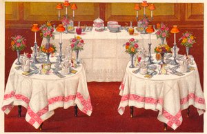Tables de souper avec buffet - Unbekannt