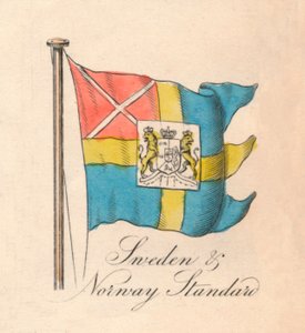 Drapeau de la Suède et de la Norvège, 1838