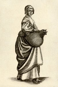 Femme suédoise en sabots, 1640, 1937