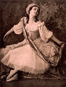 Tamara Karsavina, ballerine russe, dans le ballet Le Pavillon d