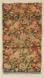 Tapisserie avec lions dorés et palmettes - Unbekannt