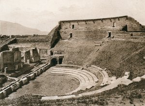 Teatro tragico, Pompéi, Italie, vers 1900