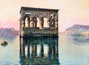 Kiosque du temple de Trajan, Philae, Égypte, 20ème siècle