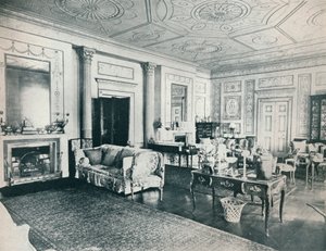 Le salon Adam, Stoke Edith, vers 1909 - Unbekannt