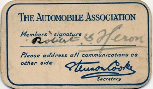 Association automobile : Carte de membre, 1936 - Unbekannt