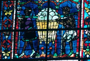 Les boulangers, vitrail, cathédrale de Chartres, France, 1194-1260 - Unbekannt