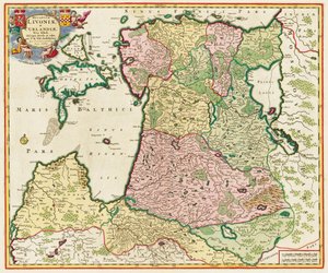La mer Baltique De : Ducatuum Livoniae et Curlandiae Nova Tabula, 1705