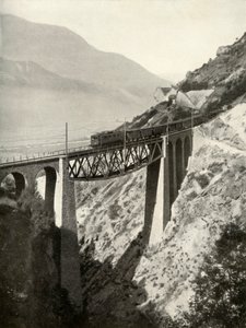 Le viaduc de Baltschieder sur la ligne principale du Lotschberg, 1935-36