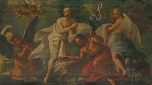 Le baptême du Christ dans le Jourdain - Unbekannt