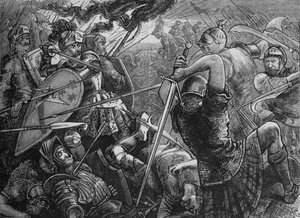 La bataille de Flodden, 9 septembre 1513, vers 1880