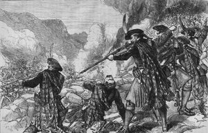 La Bataille de Glenshiel, 10 juin 1719, vers 1880