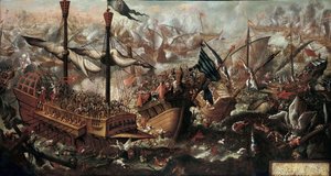 La Bataille de Lépante, 17ème siècle - Unbekannt