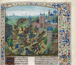 La bataille de Nicopolis le 25 septembre 1396, vers 1470-1475 - Unbekannt
