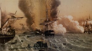 La Bataille de Sinop le 30 novembre 1853, milieu du XIXe siècle - Unbekannt