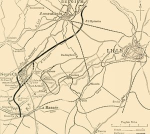 Le champ de bataille de Neuve-Chapelle, Première Guerre mondiale, 1915, vers 1920 - Unbekannt