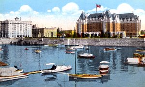 Le bâtiment Belmont, Union Club et Empress Hotel, Victoria, Colombie-Britannique, Canada, vers 1900 - Unbekannt
