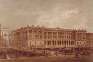 La Bourse de Berlin à la Burgstrasse, fin des années 1860-début des années 1870 - Unbekannt