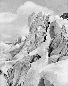 La chaîne de la Bernina, Alpes, début du 20e siècle
