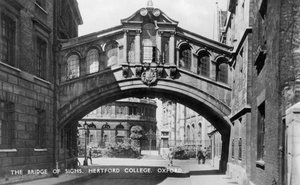 Le Pont des Soupirs, Hertford College, Université d
