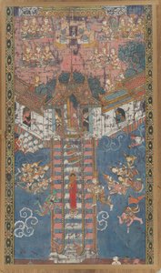 Le Bouddha descendant du ciel de Trayastrimsa à Sankissa, XIXe siècle - Unbekannt