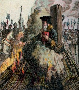 Le Bûcher de Cranmer, 1556, c1850 - Unbekannt
