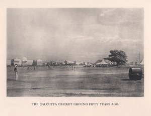 Le terrain de cricket de Calcutta, Inde, 1861