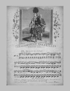 Les Quadrilles Calédoniens, partition musicale, vers 1870