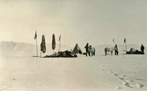 Le camp après avoir passé la latitude la plus au sud précédente, novembre 1908, 1909