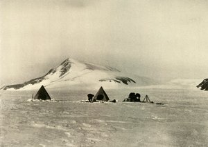 Le camp sous le Cloudmaker, vers 1908, 1909 - Unbekannt