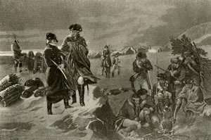 Le camp à Valley Forge. Manteaux d