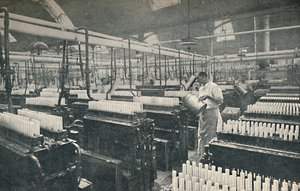 La salle de moulage des bougies, vers 1917 - Unbekannt