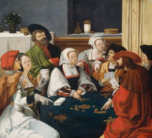 Les joueurs de cartes, probablement vers 1550-1599 - Unbekannt