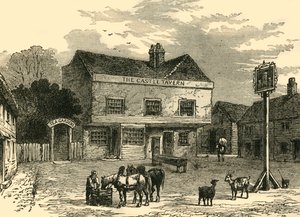 La Taverne du Château, Kentish Town Road, en 1800, vers 1876 - Unbekannt