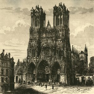 La cathédrale, Reims, 1890