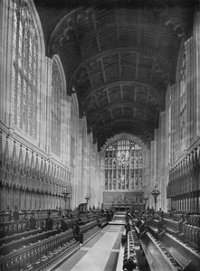 La chapelle, avant le retrait des dais des stalles, 1926 - Unbekannt