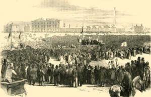 Réunion chartiste sur Kennington Common, 1848, vers 1878 - Unbekannt