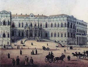La maison Chertkov sur la rue Myasnitskaya à Moscou, années 1860 - Unbekannt