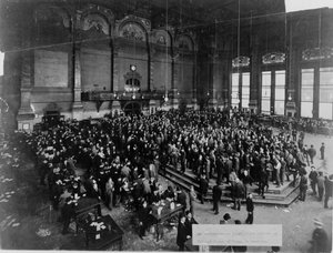 La Bourse de Commerce de Chicago en session, vers 1900 - Unbekannt