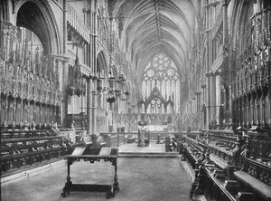 Le Chœur, Cathédrale de Lincoln, 1902